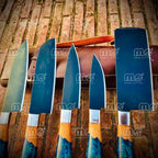 Handmade Carbon Steel Steak Knife Set 6-Piece