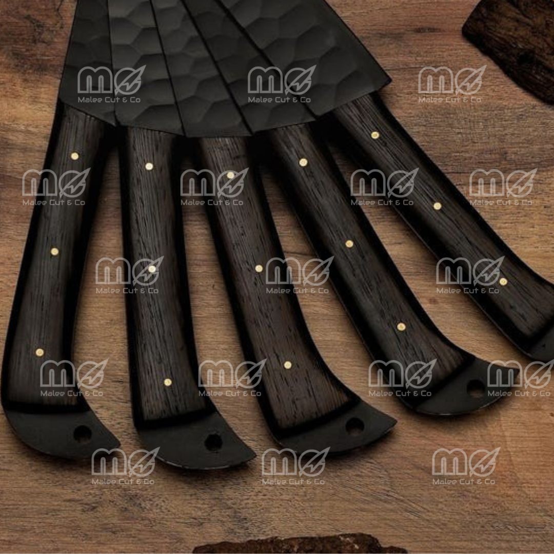 Premium 5-Piece Custom Handmade Damascus Chef Knife Set