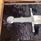 Custom Forged 31" Medieval Sword – Handcrafted Carbon Steel with Osage Orange Handle