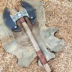 Handcrafted Viking Shield & Axe Set – Norse Wall Art & Unique Gift for Him