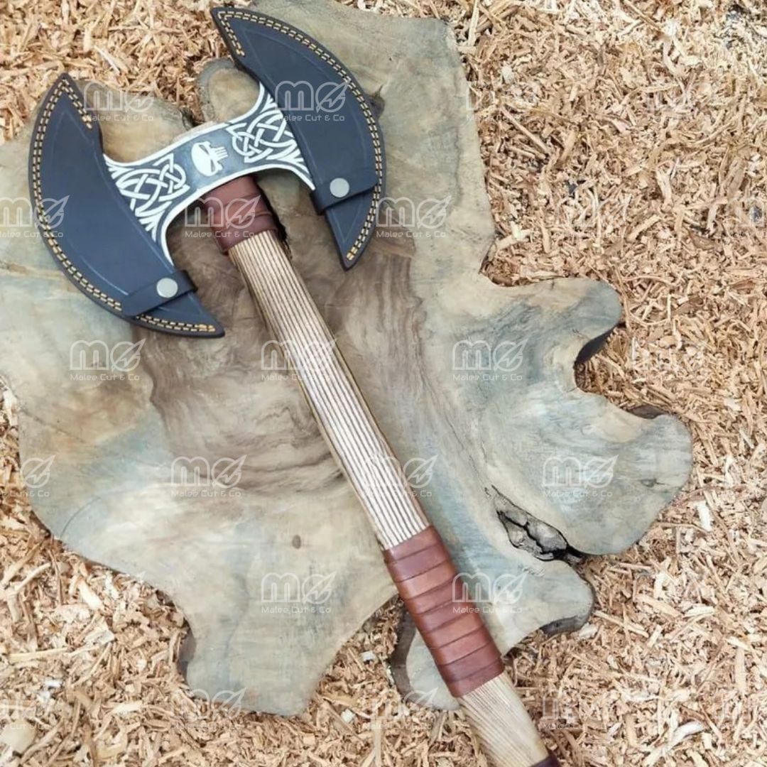 Handcrafted Viking Shield & Axe Set – Norse Wall Art & Unique Gift for Him