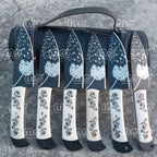 6-Piece Handmade Carbon Steel Steak Knife Set