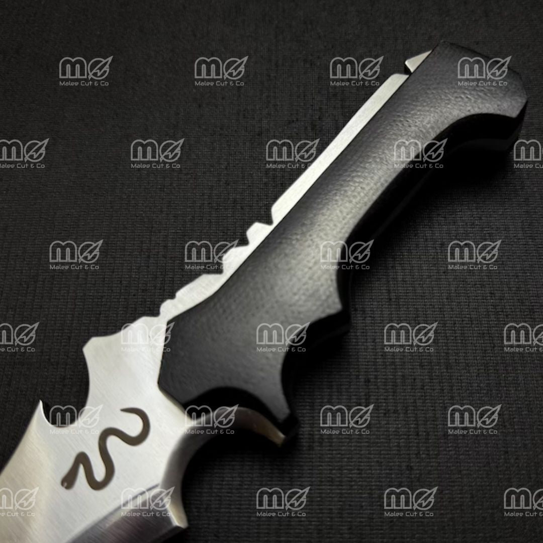 Jack Krauser Replica Hunting Knife – Premium RE4 Remake Prop With Leather Sheath