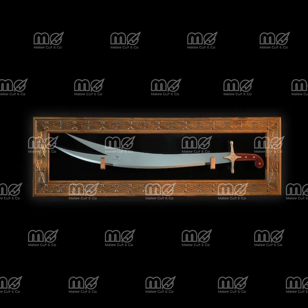 Handmade Zulfiqar Sword – Traditional Carbon Steel Imam Ali Sword With Velvet Handle