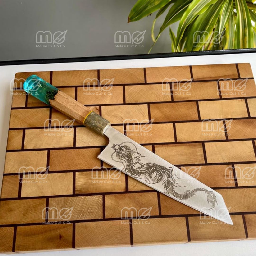 Handmade Dragon Kiritsuke Chef Knife – Carbon Steel Blade