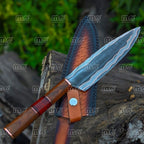 Copper Damascus Fillet Knife Set | Handmade Cu Mai Chef Knife