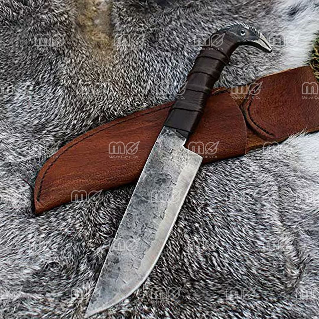 Valyrian Custom Carbon Steel Hunting Knife – Fixed Blade With Personalized Engraving