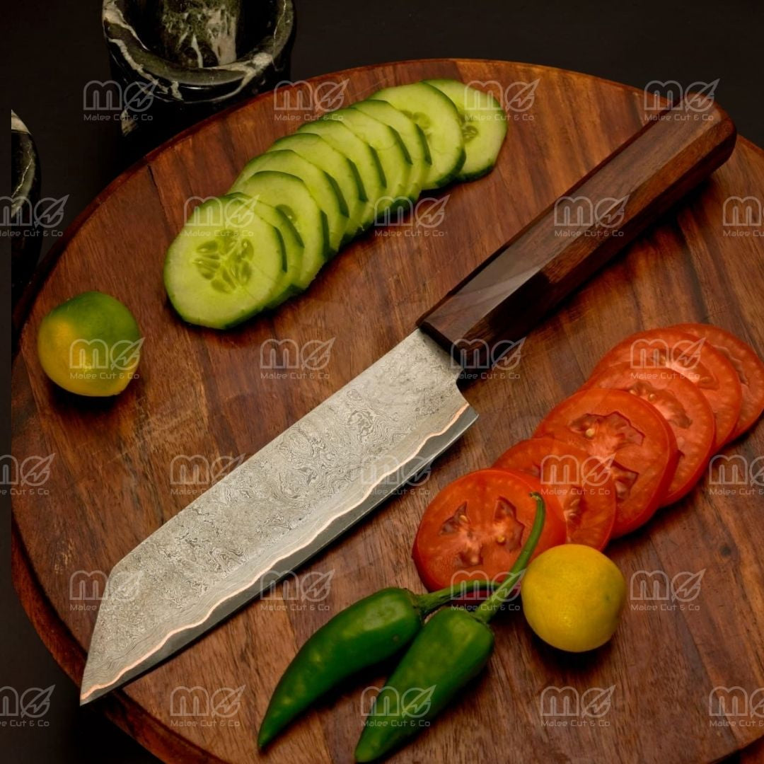 Handmade Copper Damascus Steel Chef Knife Set | Premium Chef Knifes