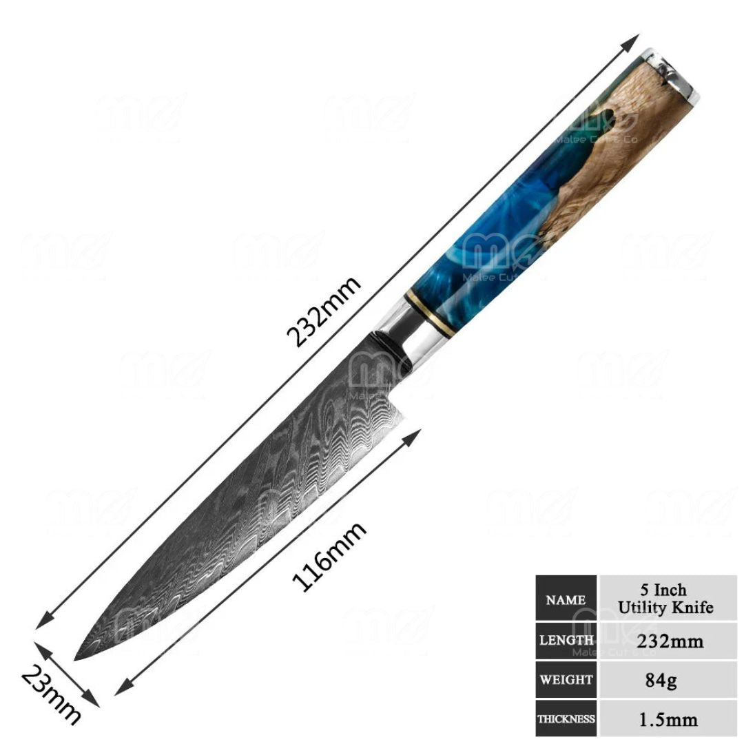 8-Piece VG-10 Japanese Steel Kitchen Knife Set