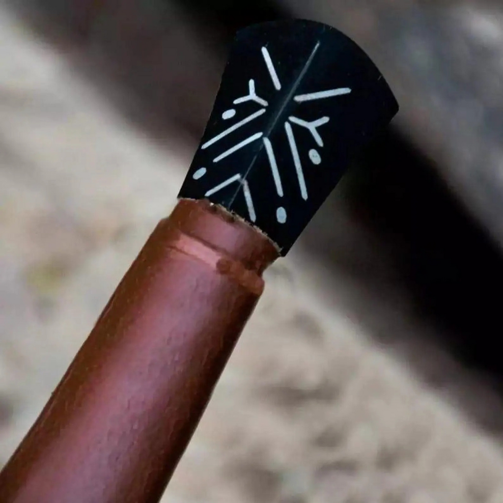 Hand-Forged Damascus Steel Sword – Engraved Guard, Leather Handle