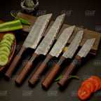 Handmade Copper Damascus Steel Chef Knife Set | Premium Chef Knifes