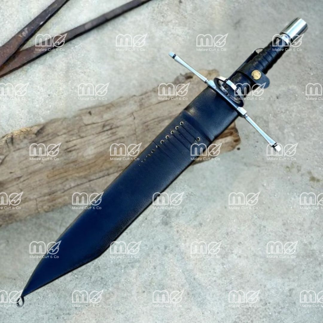 Hand Forged 16" Degenbrecher Sword Breaker Knife – 5160 Leaf Spring Steel & Rosewood Handle