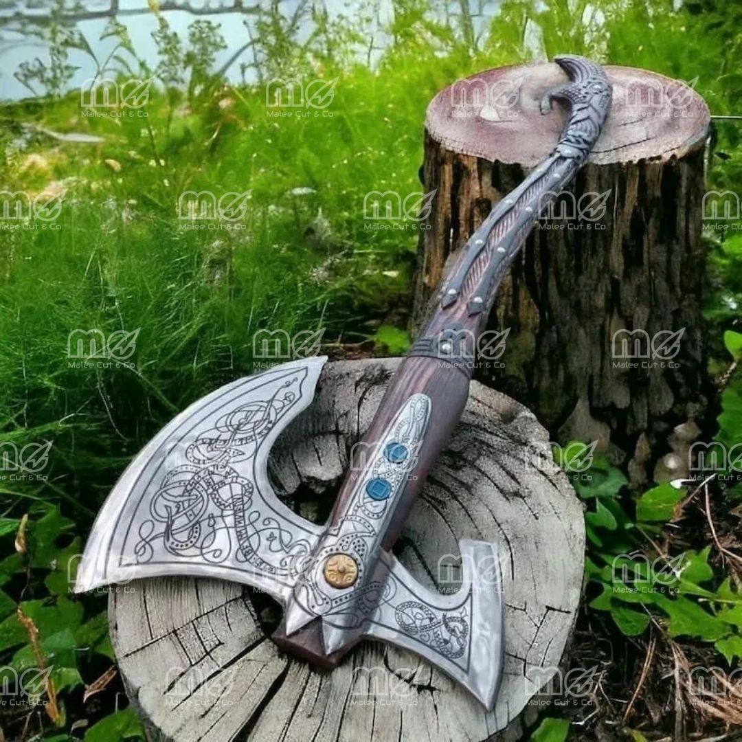 Hand Forged Replica Axe – Handmade Functional GOW Axe