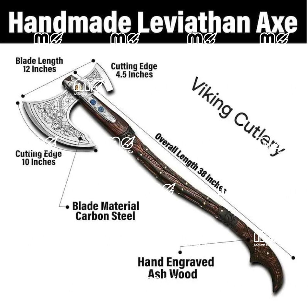 Hand Forged Replica Axe – Handmade Functional GOW Axe