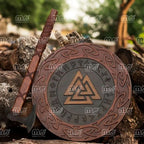 Personalized Ragnar Viking Axe With Shield