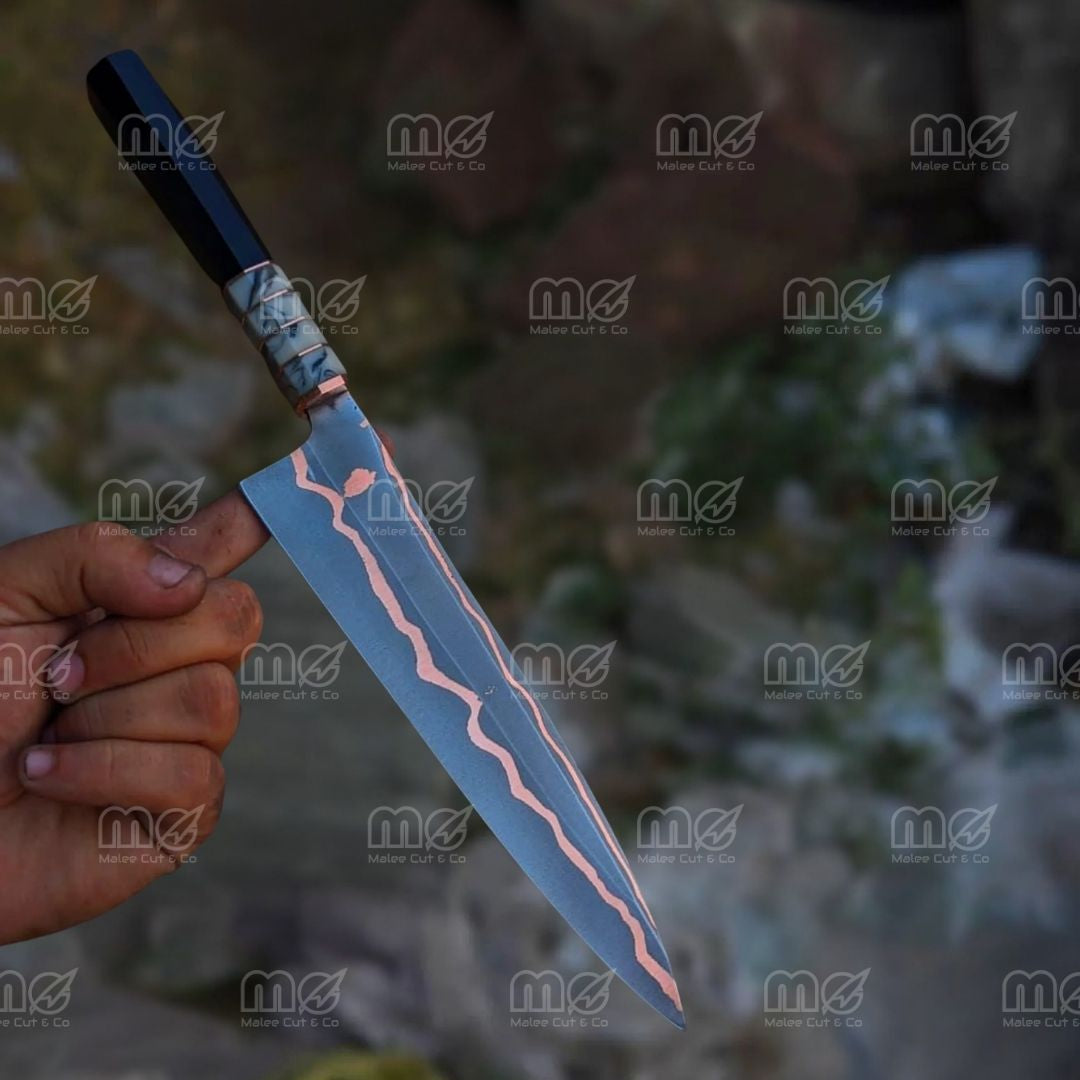 Cu Mai Copper High Carbon Steel Chef Knife | Resin & Copper Handle