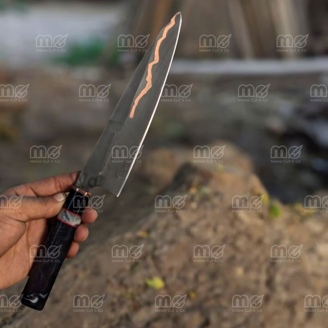 Cu Mai Copper High Carbon Steel Chef Knife | Resin & Copper Handle