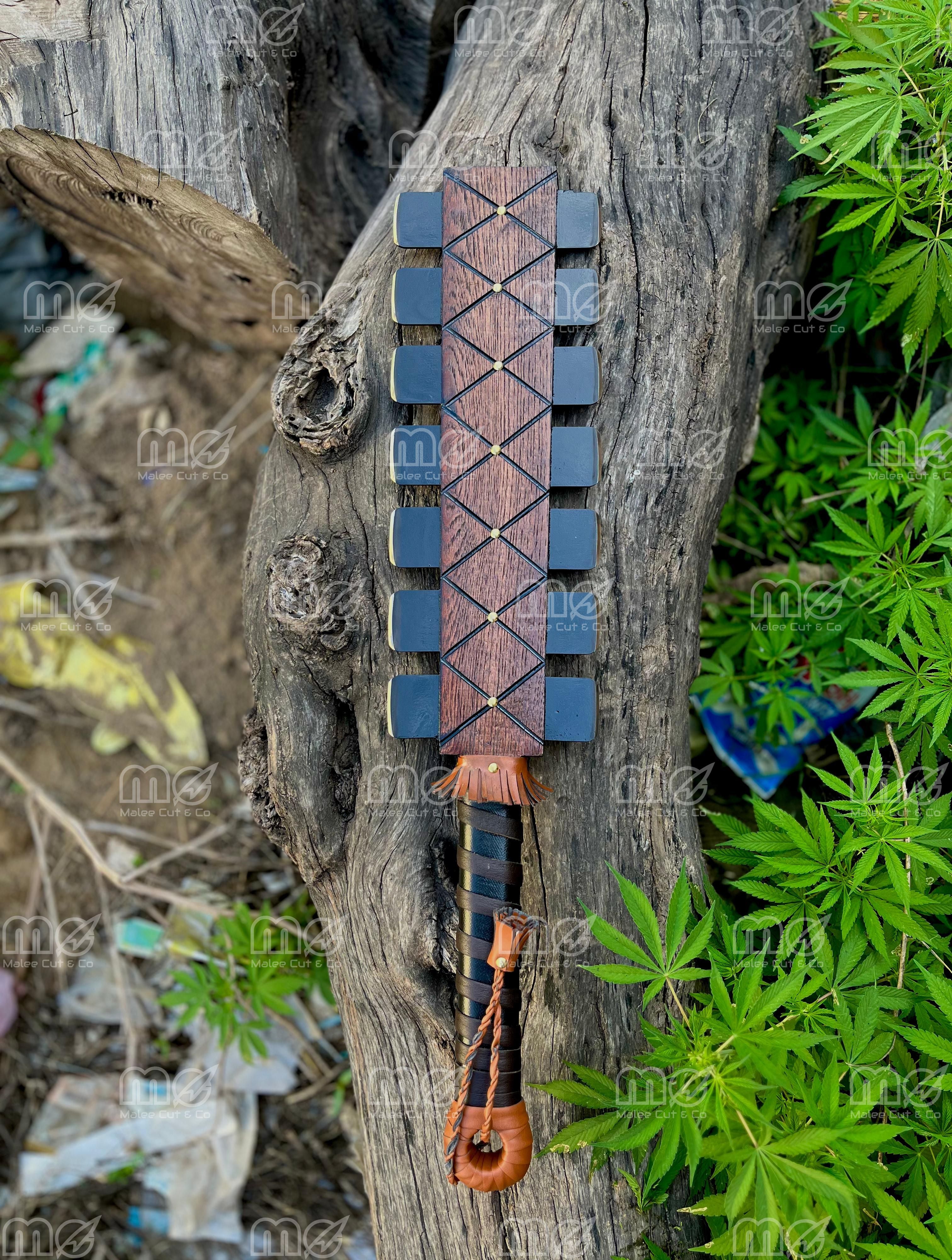 Handmade Macuahuitl Sword | Aztec Macuahuitl Sword | Free Shipping