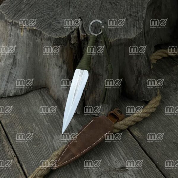 Hand-Forged Throwing Knife – Unsharpened Balanced Blade in 52100 Carbon Steel