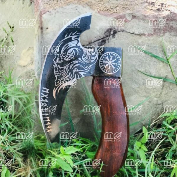 Custom Hand-Forged Viking Pizza Cutter Axe – Unique Pizza Slicer