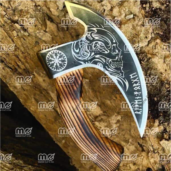 Hand Forged Viking Pizza Cutter Axe