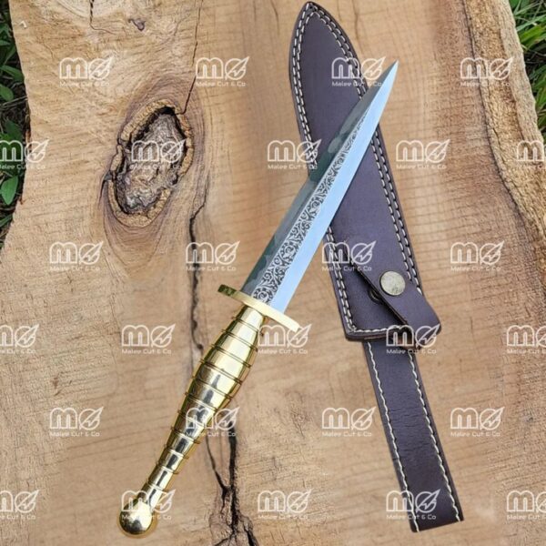 Premium Hand Forged Steel Knife – Custom 12Cr Blade With Brass Handle
